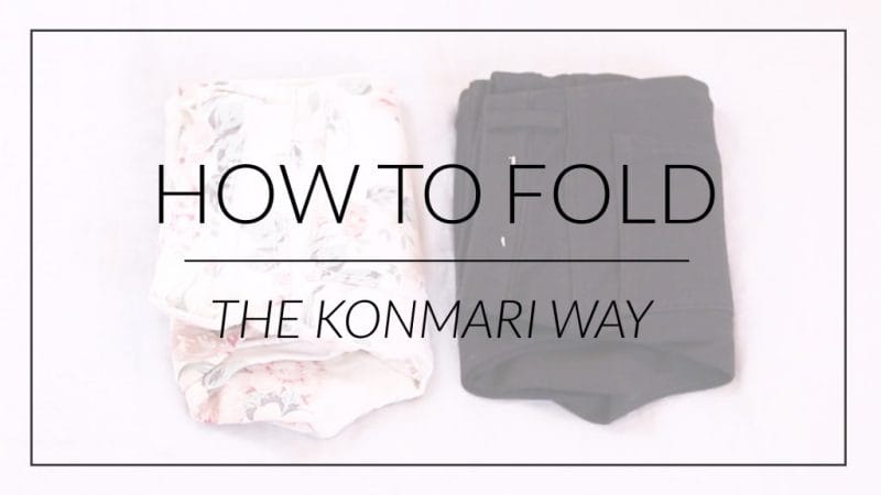 How to Fold  KonMari Method - Lavendaire