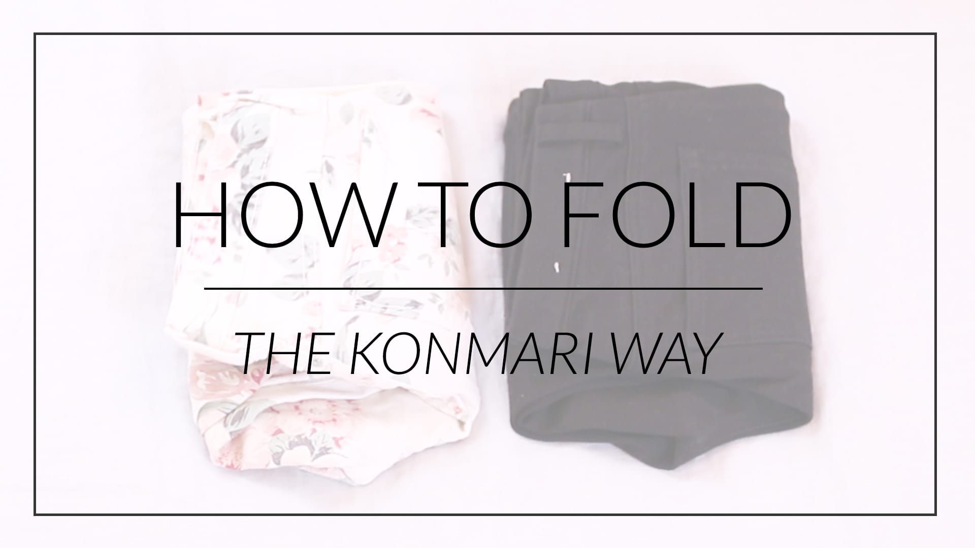 KonMari Method] How to fold Under wear -English edition- 