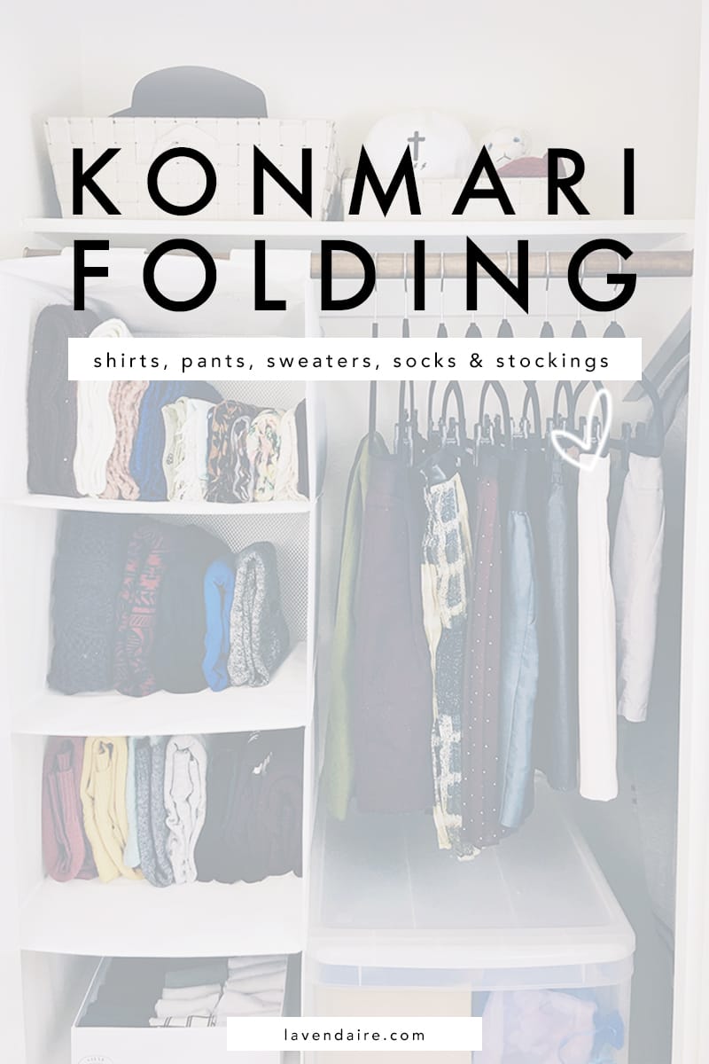 Konmari method folding clearance sweaters