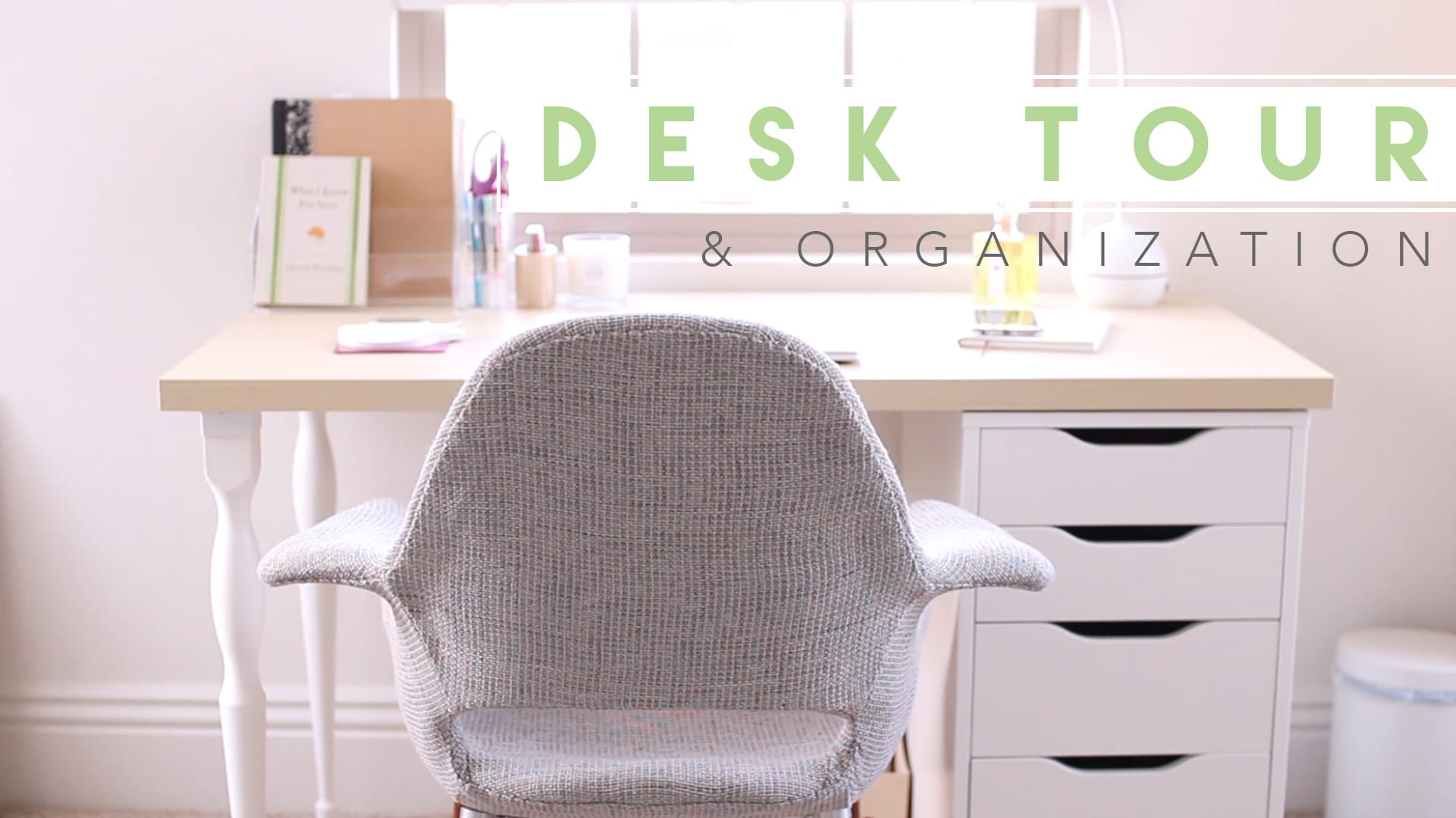 My Home Office Tour and Desk Organization 