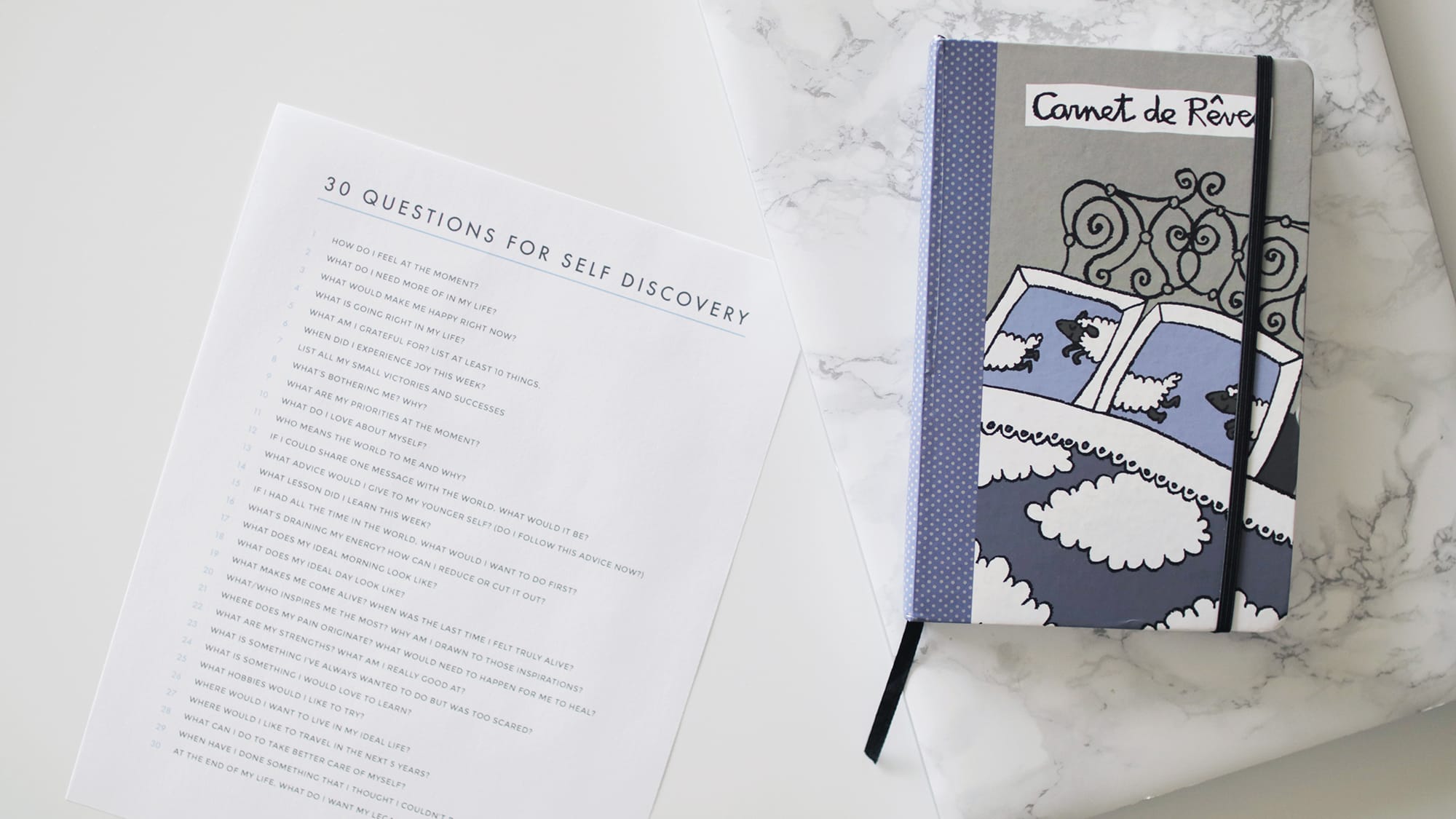 Journaling ideas & prompts | 30 questions for self discovery | how to journal | journaling video