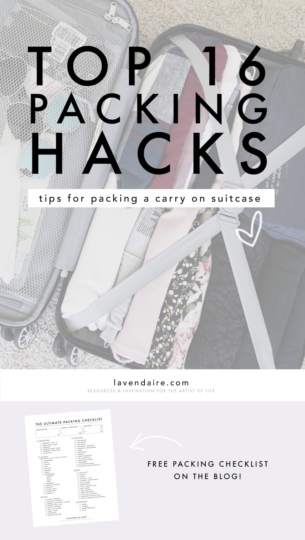top packing hacks, packing tips, packing ideas, tips for packing a carry on, tips for packing light, how to pack light, packing only a carry on, vacation, travel