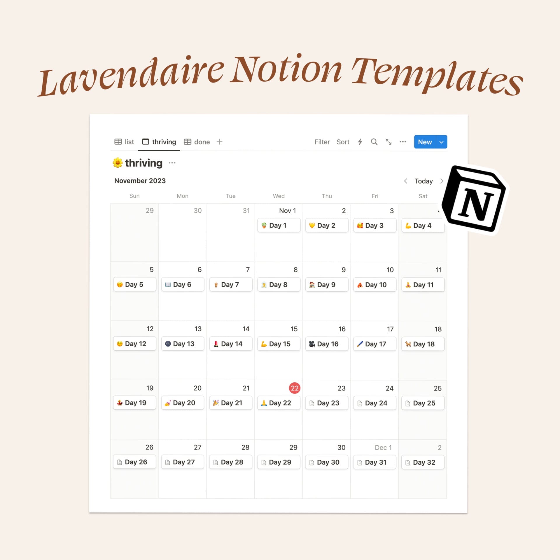 Lavendaire Notion Templates - Lavendaire